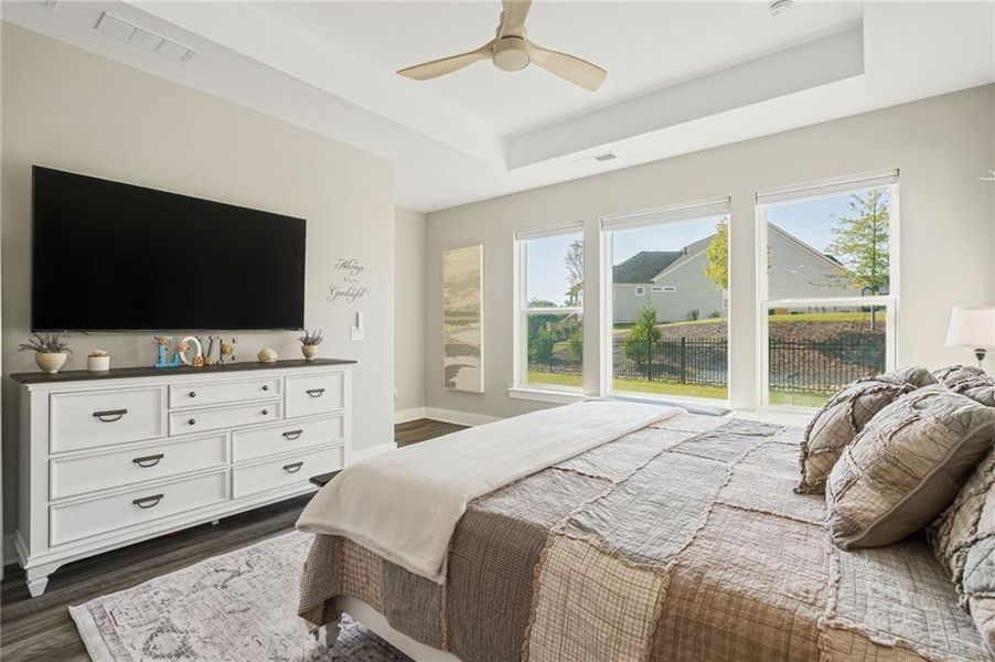 Furnished interior view inside a new home in Crescent Pointe at Great Sky, Canton (Image 18).