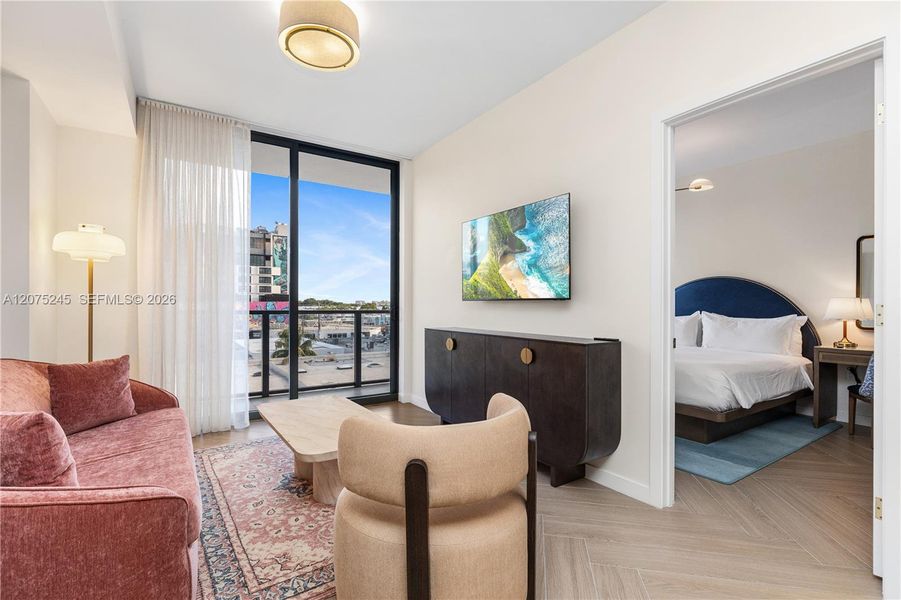 Furnished interior view inside a new home in , Miami (Image 5).