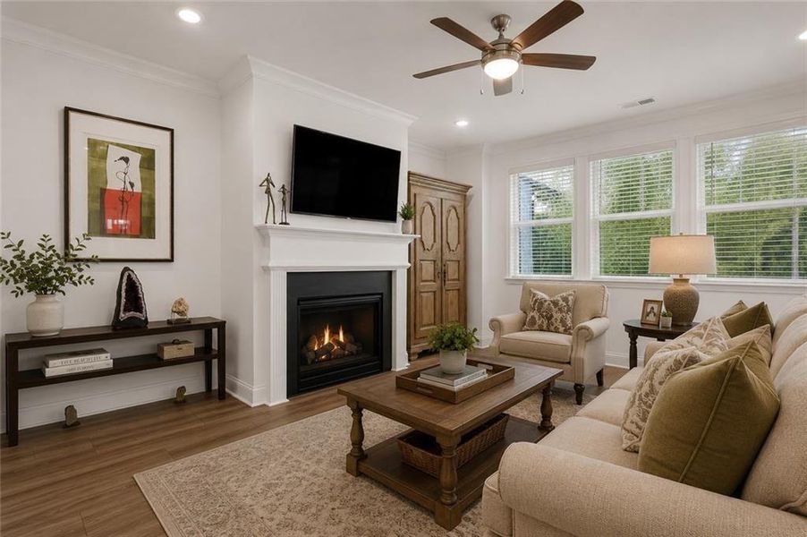 Furnished interior view inside a new home in Bailey Fence, Dacula (Image 29).