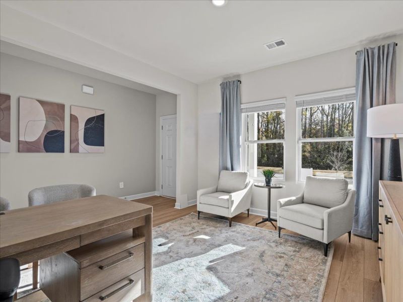 Furnished interior view inside a new home in River Glen, Angier (Image 11).