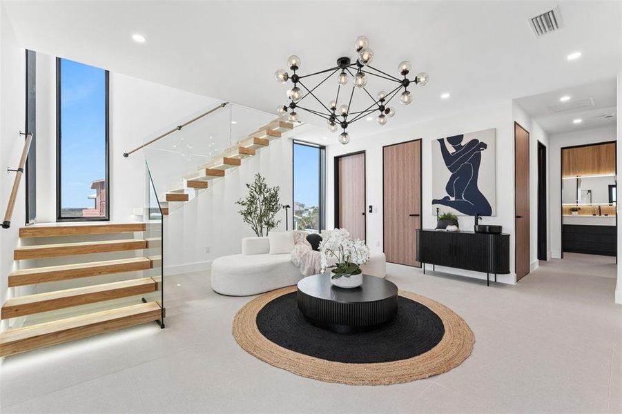 Furnished interior view inside a new home in , New Smyrna Beach (Image 17).