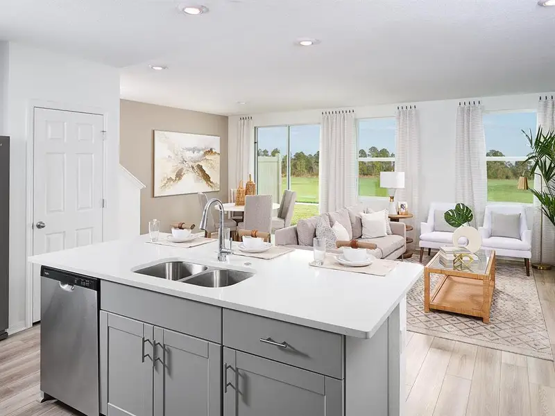 Furnished interior view inside a new home in Cagan Crossings West, Clermont (Image 6).