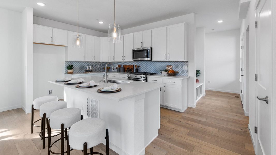 Furnished interior view inside a new home in Westerly, Erie (Image 13).