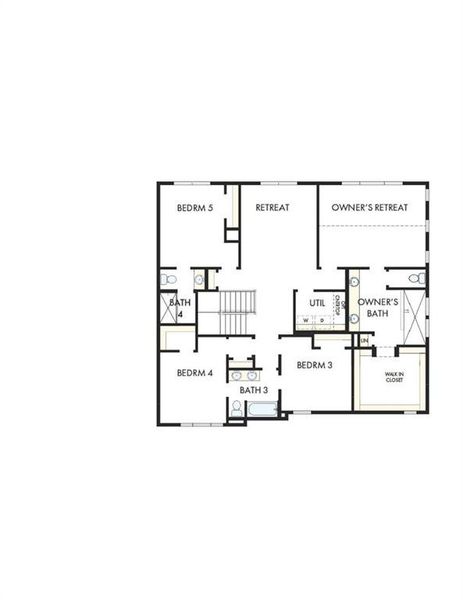2D floor plan layout of this home in Ellis, Marietta, GA (Image 3).
