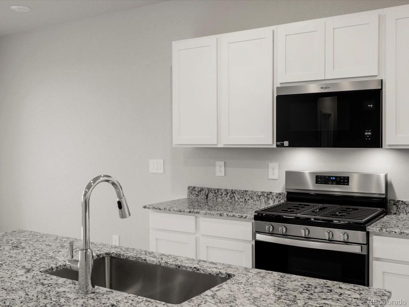 Close-up of interior finishes inside a home in Buffalo Highlands: The Canyon Collection, Commerce City (Image 12). Close-up of interior finishes inside a home in Buffalo Highlands: The Canyon Collection, Commerce City (Image 12).