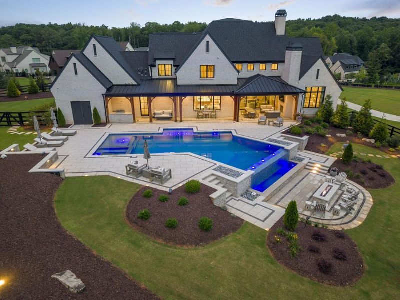 Exterior details and patio area of a home in Lyndon Creek, Milton (Image 3).