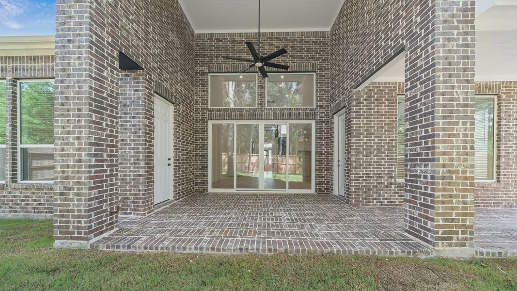 Representative exterior details of a home built from the Waterloo by Chesmar Homes in Elyson 60's, Katy (Image 3). Representative exterior details of a home built from the Waterloo by Chesmar Homes in Elyson 60's, Katy (Image 3).