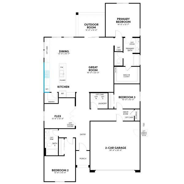 2D floor plan layout for the Lantana Phase 5a by Brookfield Residential in Highland Ridge at Alamar, Avondale, AZ (Image 15). 2D floor plan layout for the Lantana Phase 5a by Brookfield Residential in Highland Ridge at Alamar, Avondale, AZ (Image 15).