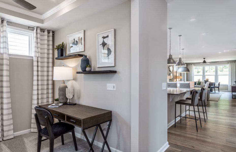 Representative furnished interior of a home built from the Contour by Del Webb in Del Webb at Chatham Park, Pittsboro (Image 25).