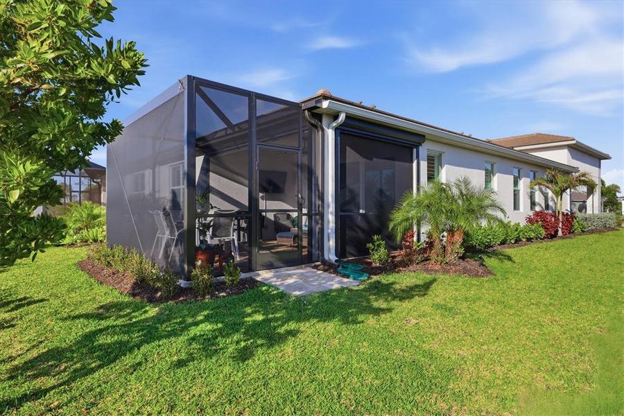 Exterior details and patio area of a home in , Venice (Image 3). Exterior details and patio area of a home in , Venice (Image 3).