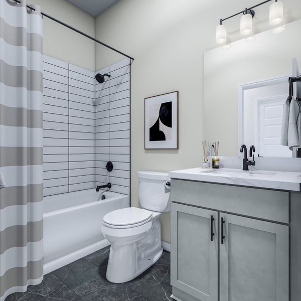 Furnished interior view inside a new home in Park Central, Georgetown (Image 5).