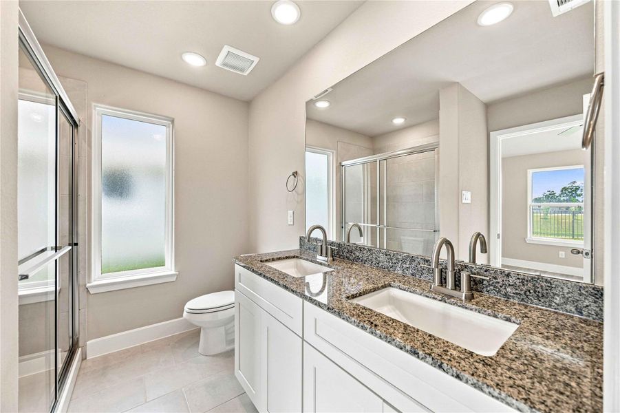Furnished interior view inside a new home in Crockett Meadows, Conroe (Image 8).