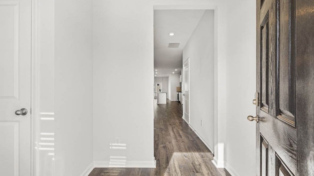 Furnished interior view inside a new home in The Abbey at Trolley Run Station, Aiken (Image 3).