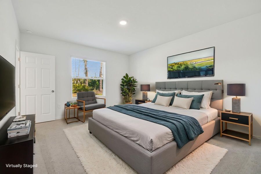 Owner's Bedroom - Virtually Staged
