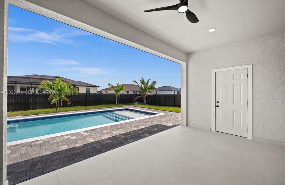 Exterior details and patio area of a home in , Cape Coral (Image 23). Exterior details and patio area of a home in , Cape Coral (Image 23).