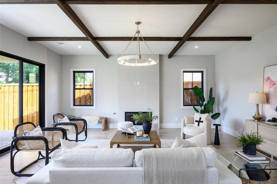 Furnished interior view inside a new home in , Dallas (Image 8).