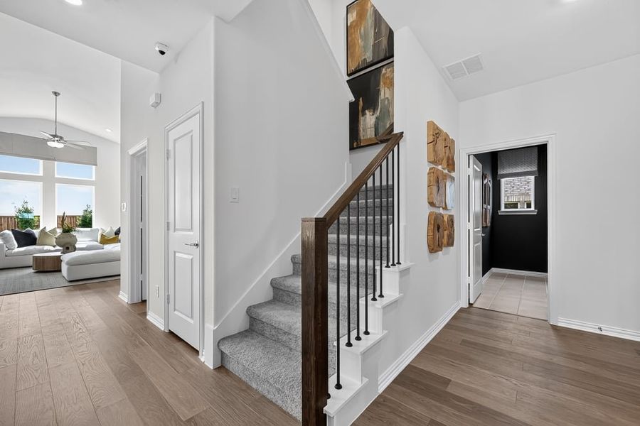 Representative furnished interior of a home built from the Round Rock by Taylor Morrison in Madero 50s, Haslet (Image 14).