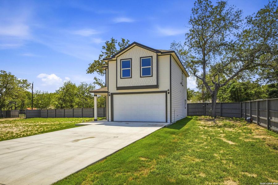 Front exterior of a new home in , San Antonio, TX, highlighting curb appeal (Image 22).