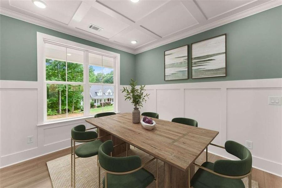 Furnished interior view inside a new home in , Clarkesville (Image 4).