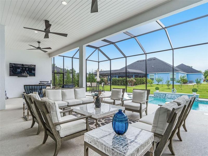 Exterior details and patio area of a home in , The Villages (Image 46). Exterior details and patio area of a home in , The Villages (Image 46).