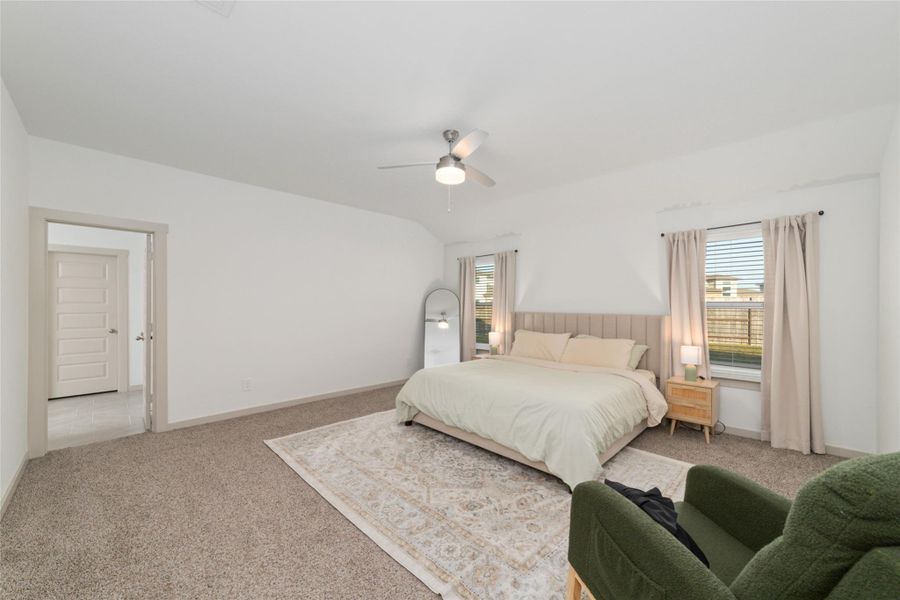 Furnished interior view inside a new home in Parks Edge, Missouri City (Image 18).