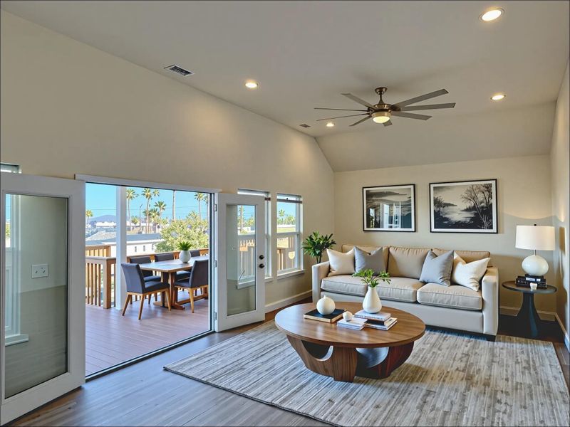 Furnished interior view inside a new home in , Bayou Vista (Image 9).