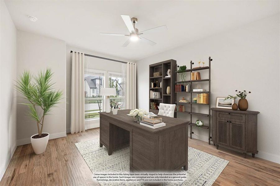 Furnished interior view inside a new home in Mockingbird Heights Classic 60, Midlothian (Image 17).