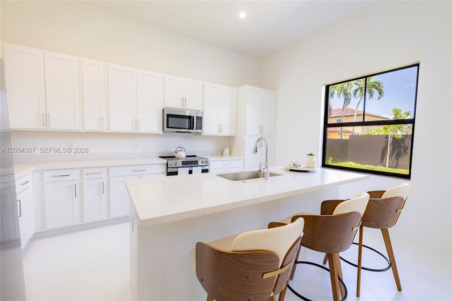 Furnished interior view inside a new home in , Miami (Image 16).