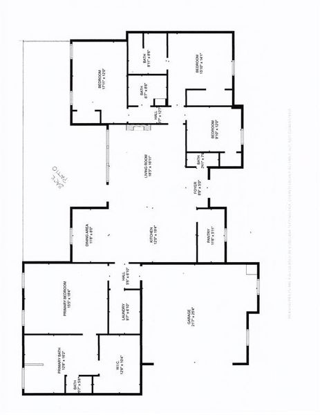 2D floor plan layout of this home in , Mount Pleasant, TX (Image 5).