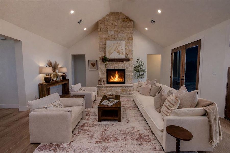 Furnished interior view inside a new home in , Graford (Image 27).