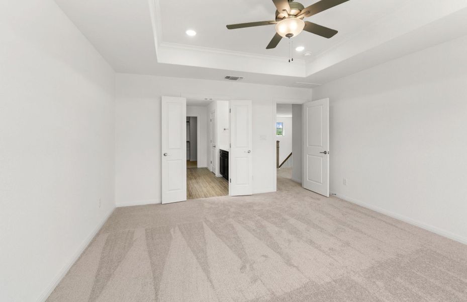 Spacious, unfurnished interior of a new home in Santa Rita Ranch, Liberty Hill (Image 13). Spacious, unfurnished interior of a new home in Santa Rita Ranch, Liberty Hill (Image 13).