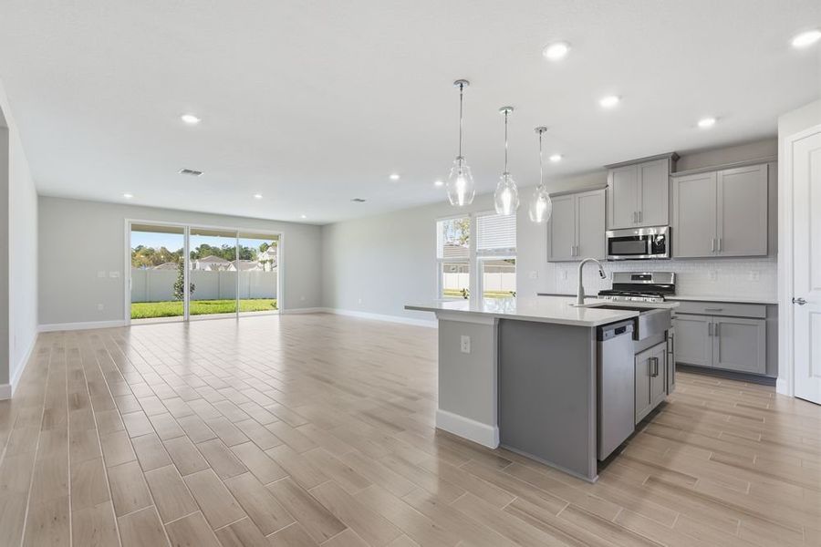 Furnished interior view inside a new home in Headwaters at Lofton Creek, Yulee (Image 8). Furnished interior view inside a new home in Headwaters at Lofton Creek, Yulee (Image 8).