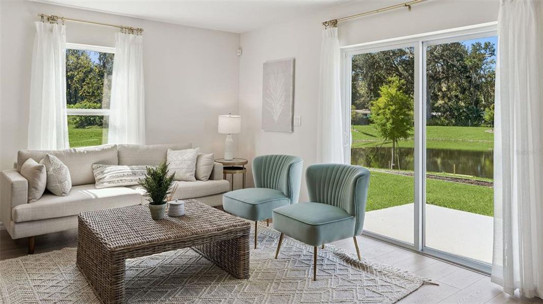 Furnished interior view inside a new home in The Vineyards Townhomes, Daytona Beach (Image 16).