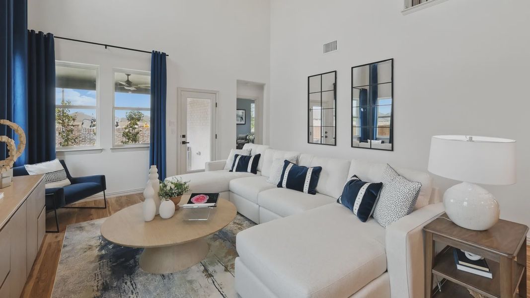 Furnished interior view inside a new home in Westridge Journey, McKinney (Image 9).