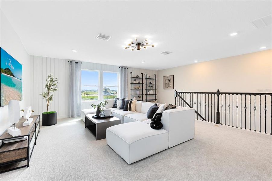 Model Home Design Only. Pictures and furnishings are for illustrative purposes only. Elevations, colors and options may vary. Furniture is for model home staging only.?