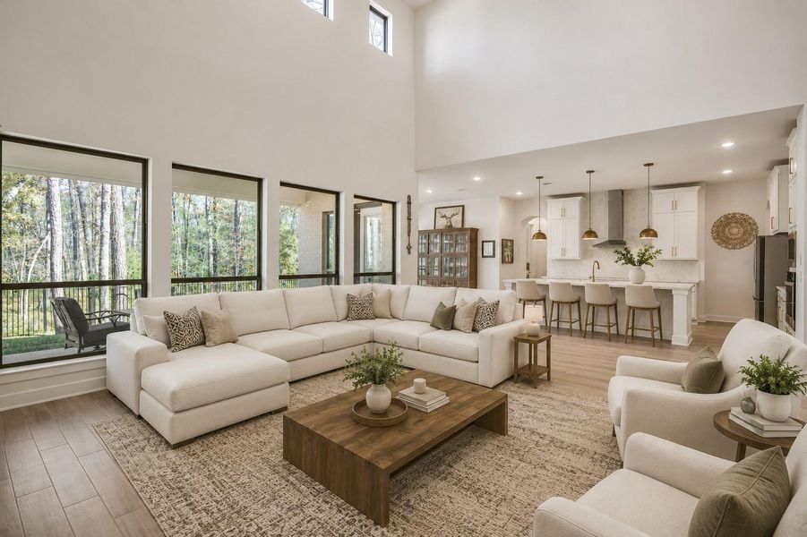 Appreciate the high ceilings and large windows offering natural light and forest views. It includes a modern open-plan design that's perfect to call home. Appreciate the high ceilings and large windows offering natural light and forest views. It includes a modern open-plan design that's perfect to call home.