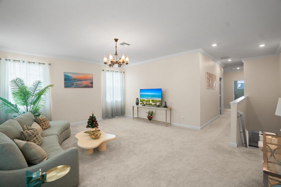 Furnished interior view inside a new home in , Loxahatchee (Image 36).
