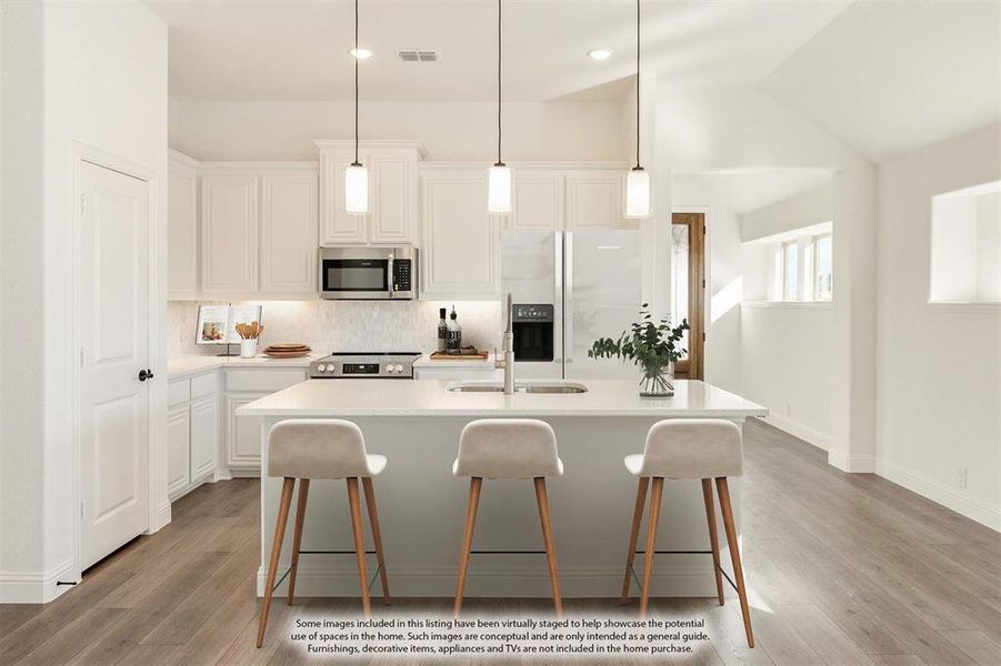 Furnished interior view inside a new home in Georgetown at Kings Fort, Kaufman (Image 17).