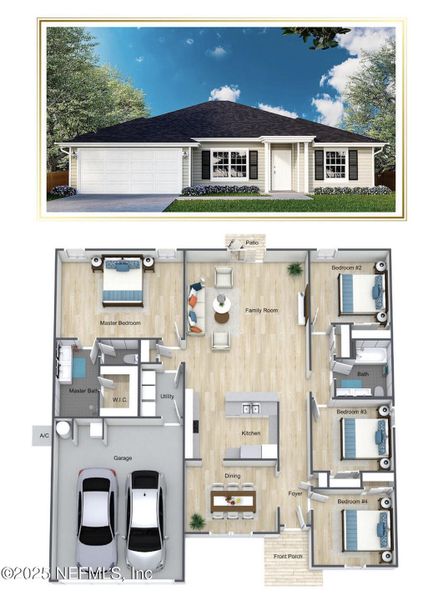 2D floor plan layout of this home in , Jacksonville, FL (Image 5). 2D floor plan layout of this home in , Jacksonville, FL (Image 5).