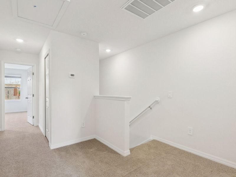 Spacious, unfurnished interior of a new home in The Meadow at Crossprairie Townes, St. Cloud (Image 10). Spacious, unfurnished interior of a new home in The Meadow at Crossprairie Townes, St. Cloud (Image 10).