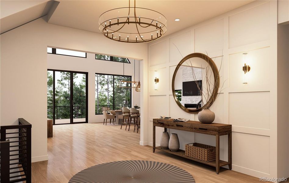 Furnished interior view inside a new home in , Conifer (Image 14).