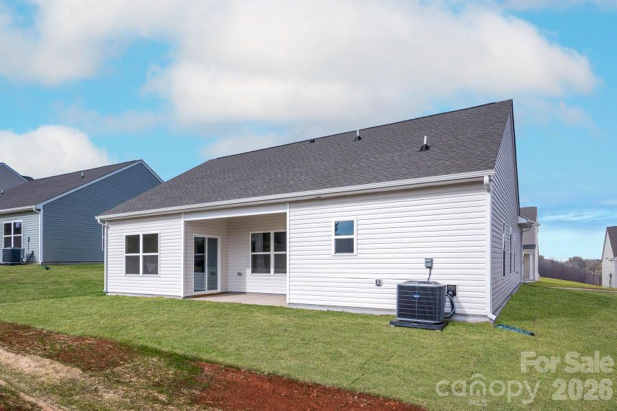 Exterior details and patio area of a home in Colonial Crossing, Troutman (Image 3). Exterior details and patio area of a home in Colonial Crossing, Troutman (Image 3).