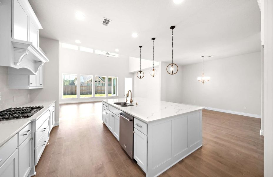 Representative furnished interior of a home built from the 3300 by Ravenna Homes in Bridgeland 50′, Cypress (Image 12).