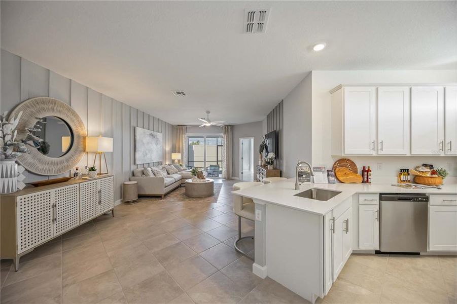 Furnished interior view inside a new home in , Englewood (Image 15).