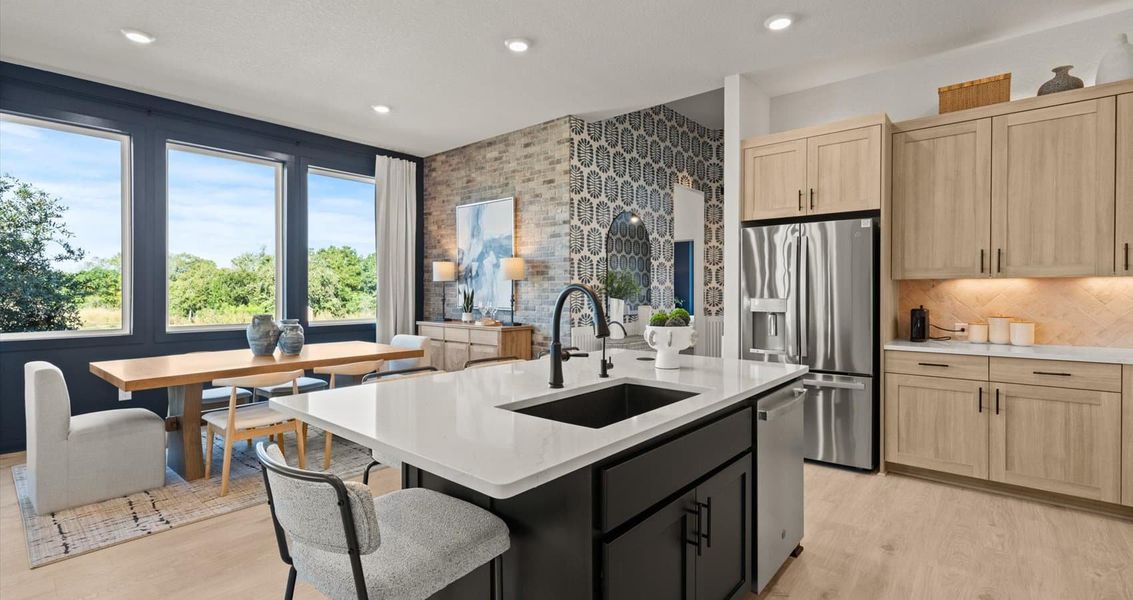 Furnished interior view inside a new home in Stream Waters, Seguin (Image 10).