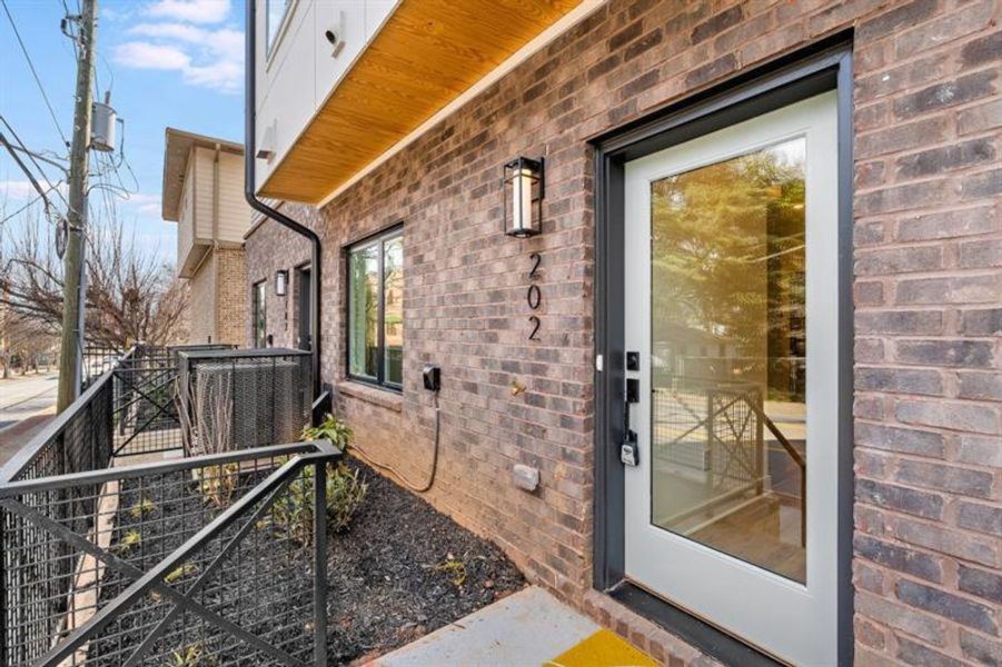 Exterior details and patio area of a home in Madison Park South, Atlanta (Image 28).