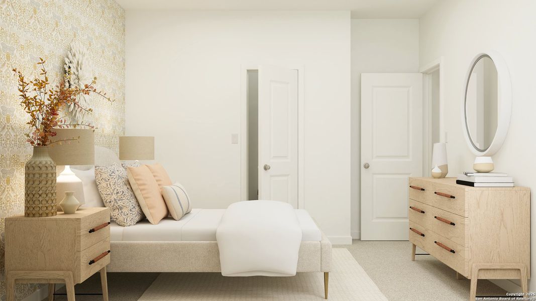 Furnished interior view inside a new home in Voss Farms, New Braunfels (Image 9).