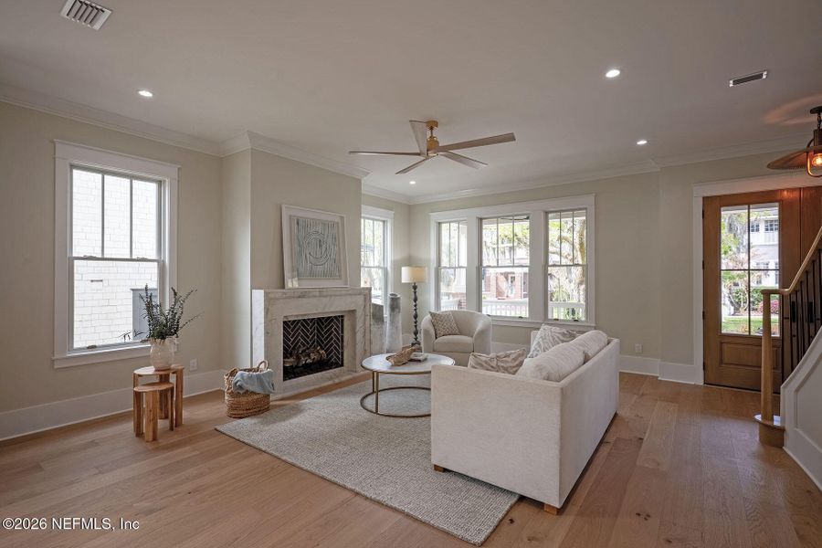 Furnished interior view inside a new home in , Jacksonville (Image 76).