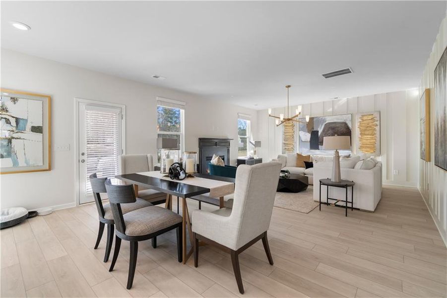 Furnished interior view inside a new home in Abbotts Crossing, Conyers (Image 8).