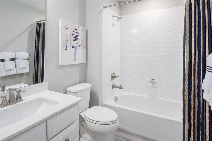 Representative furnished interior of a home built from the Versailles by Ryan Homes in Eagles Crest, Cornelia (Image 13).